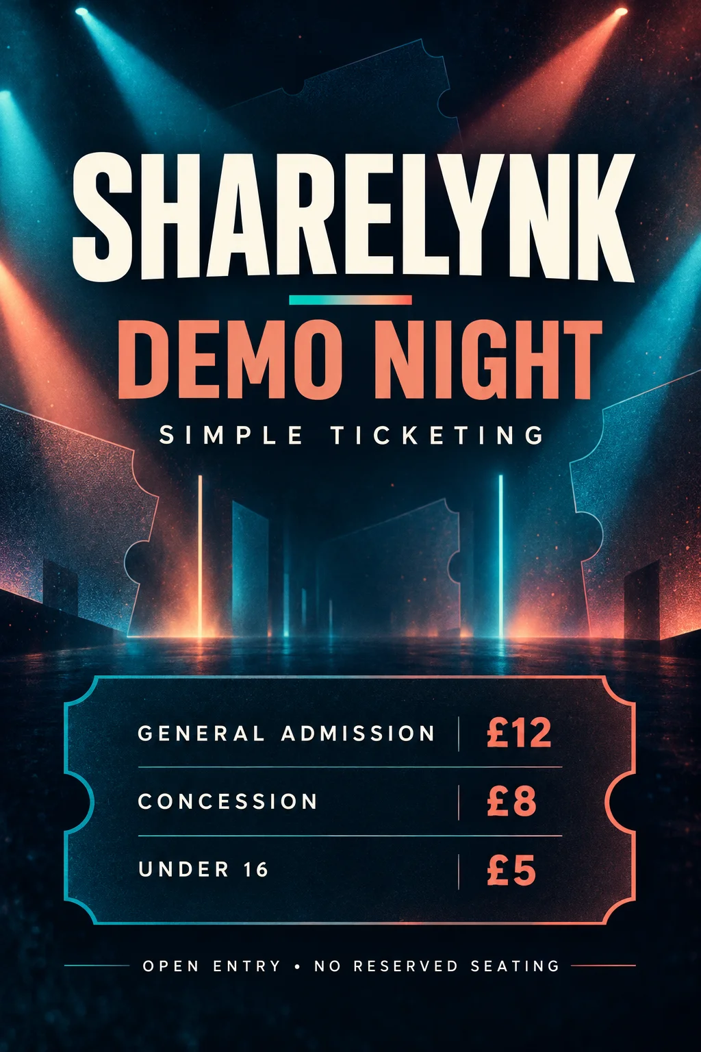 ShareLynk Demo Night — Simple Ticketing