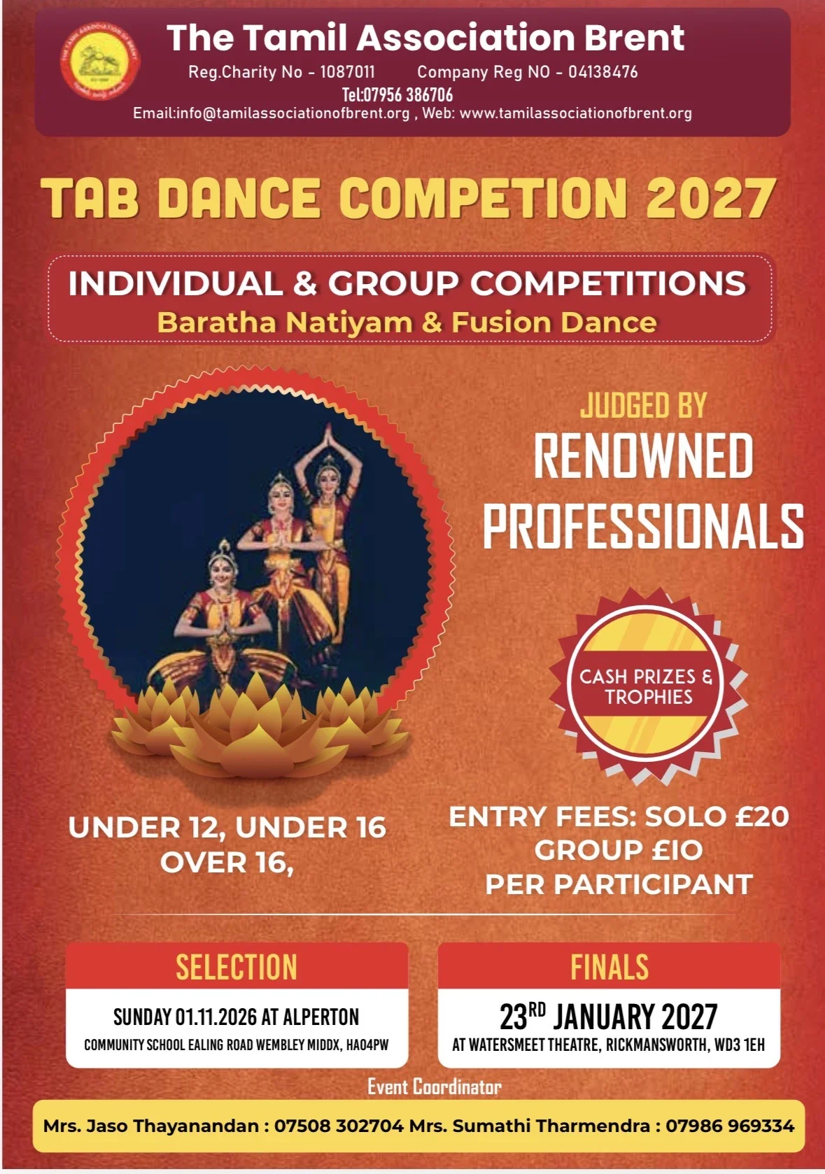 Tab Dance Competion 2027 Selection